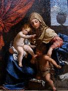 Guido Reni Madonna with Child and St. John the Baptist Sweden oil painting artist